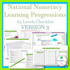 National Numeracy Learning Progressions Tables Australia Version 3