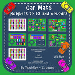 Car Mats Numbers to 10 and Colours