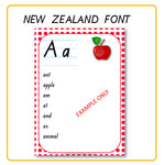 Alphabet Word Walls New Zealand Font