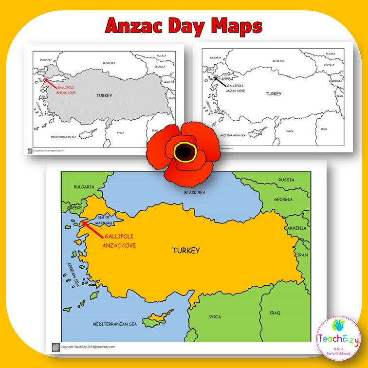 Anzac Day Gallipoli Maps