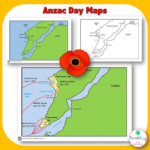 Anzac Day Gallipoli Maps