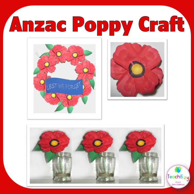 Anzac poppy Craft