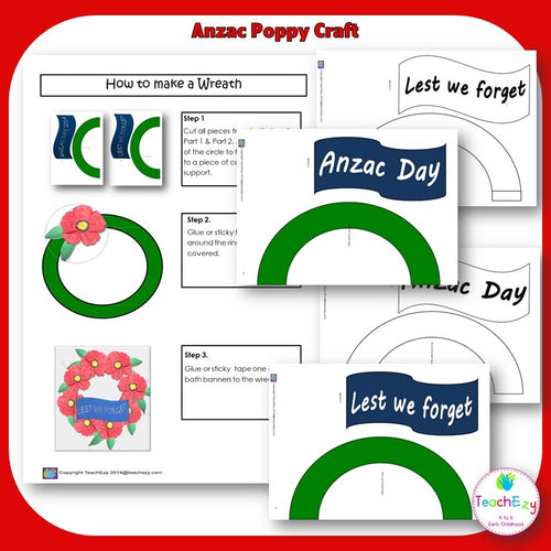 Anzac poppy Craft