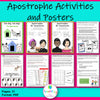 Apostrophe Activities and Posters