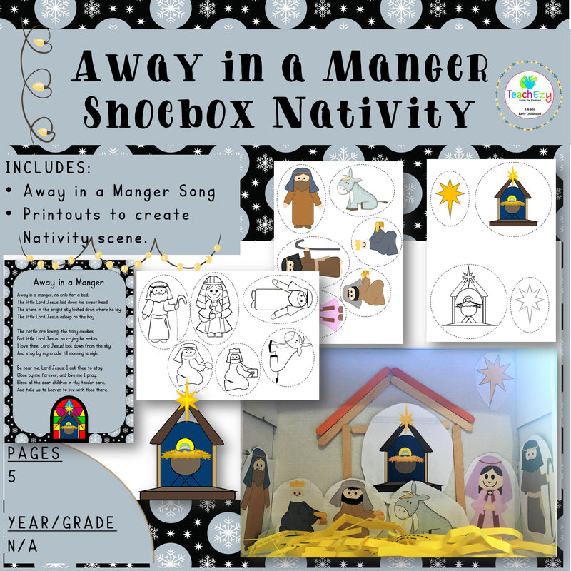 Away in a Manger Shoebox Nativity