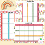 Classroom Décor Boho and Rainbow Design