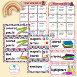Classroom Décor Boho and Rainbow Design