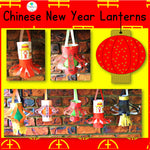 Chinese New Year Craft Dragons and Lanterns