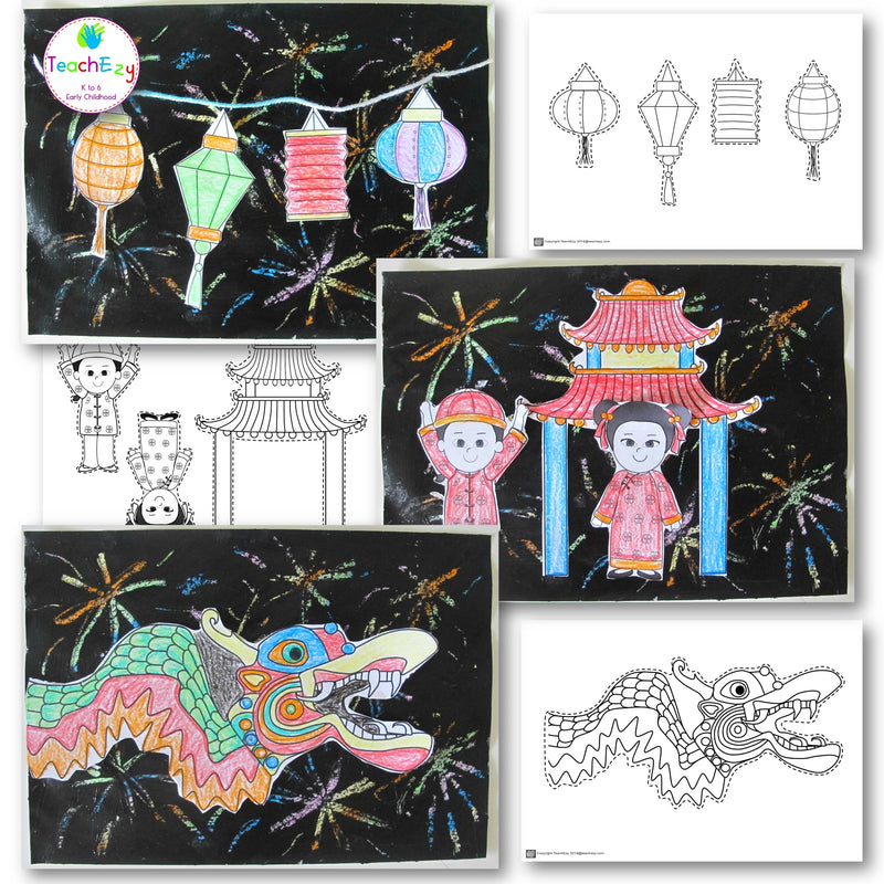 Chinese New Year Colouring and Art Activity