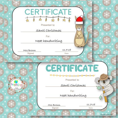 Christmas Classroom Awards