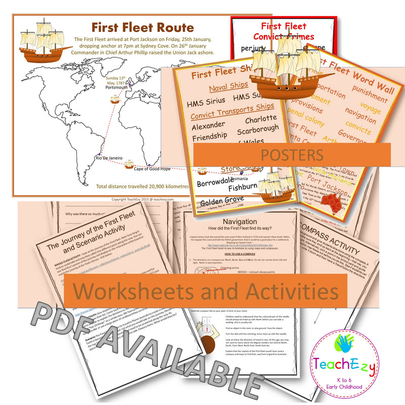 First Fleet Posters and Teacher Resource