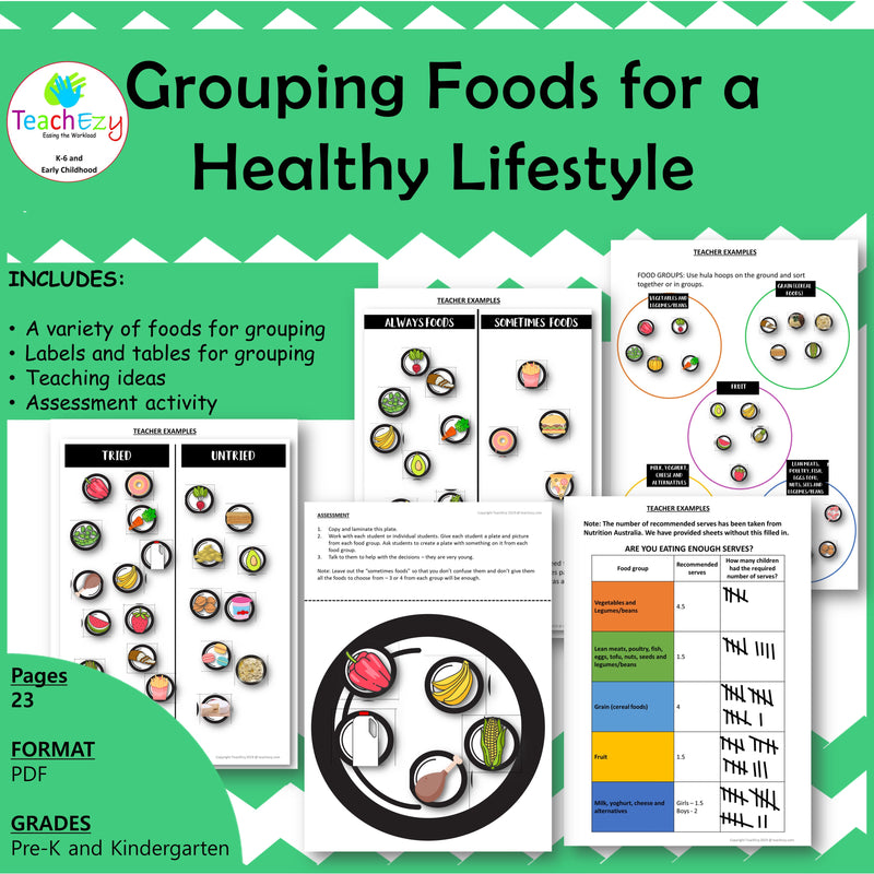 Healthy Eating Activity Preschool and Kindergarten