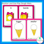 Position and Size Play Dough Mats