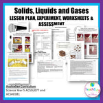 Solids, Liquids and Gases Lesson plan