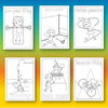 Winter and Summer Sports Coloring Pages Bundle