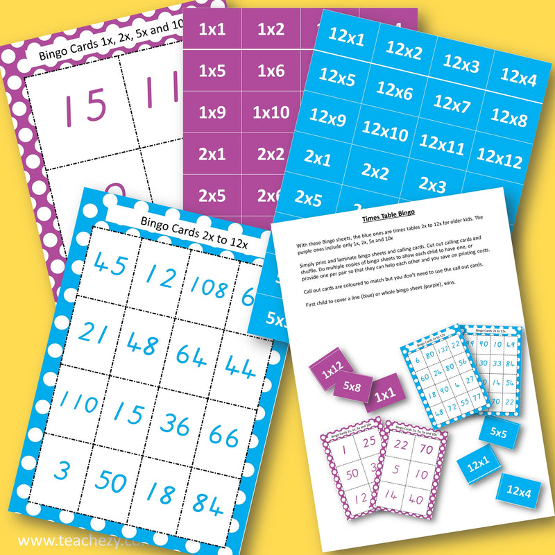 Times Tables Teaching Activity Pack