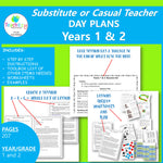 Years 1/2 Day Plans for Substitute Teachers All Sessions