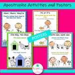 Apostrophe Activities and Posters