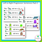 Left to Right Progression Sentences Pack 1