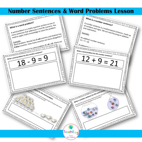 Number Sentences and Word Problems Lesson