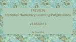 National Numeracy Learning Progressions Tables Australia Version 3