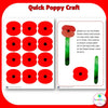 ANZAC Day Quick Poppy Flower Craft