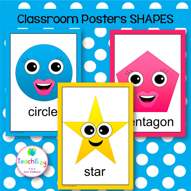 2D Shape Posters for the Primary Classroom