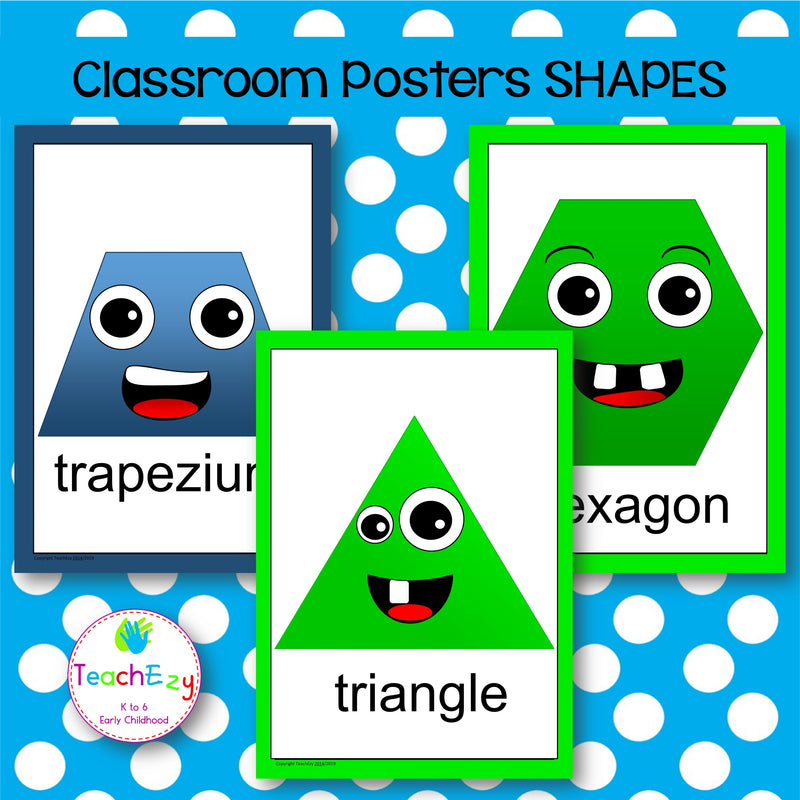 2D Shape Posters for the Primary Classroom