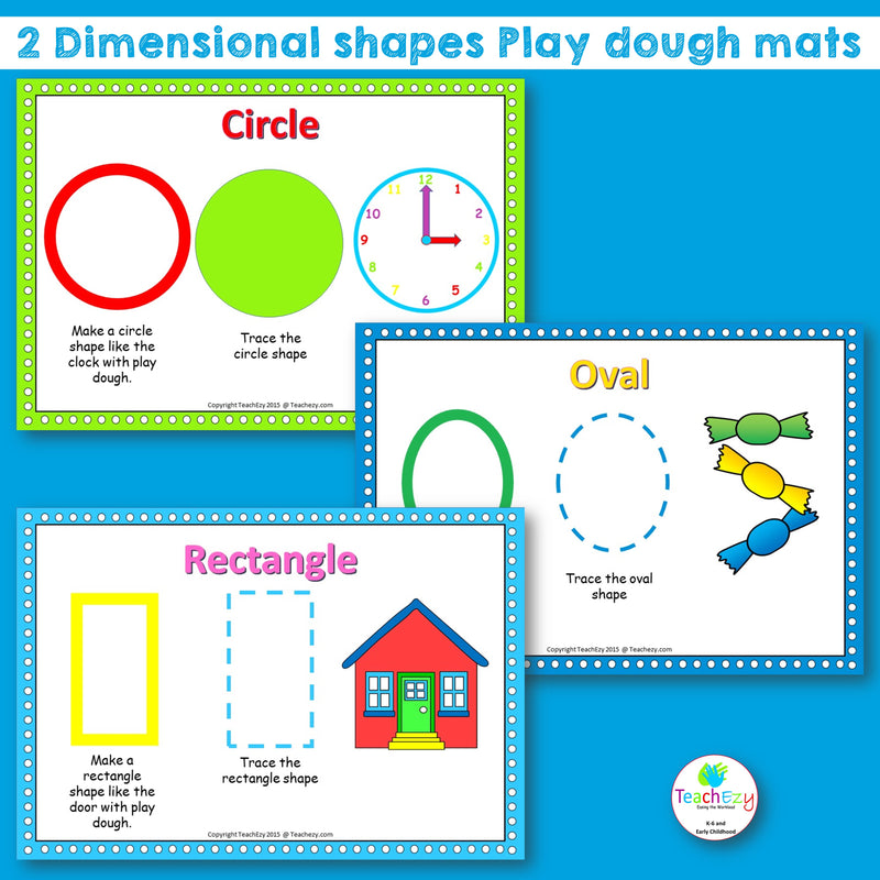 2D shape circle oval and rectangle