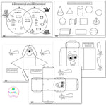2D Shapes and 3D Objects worksheets