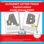 Alphabet Letter Trace Karlie School Font