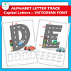 Alphabet Letter Trace Victorian Font