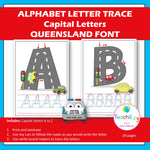 Alphabet Letter Trace Queensland Font