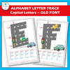 Alphabet Letter Trace Queensland Font