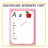 Alphabet Word Walls Queensland Font