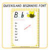 Alphabet Word Walls Queensland Font