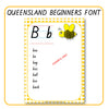 Alphabet Word Walls Queensland Font