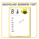 Alphabet Word Walls Queensland Font