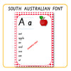 Alphabet Word Walls South Australian Font