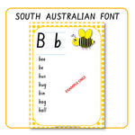 Alphabet Word Walls South Australian Font