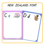 Alphabet Word Walls New Zealand Font