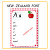 Alphabet Word Walls New Zealand Font