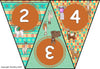 Alphabet and number bunting Llama Design