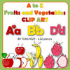 A to Z Fruits and Vegetables Clip Art Pack personal and commercial use