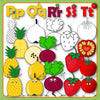 A to Z Fruits and Vegetables Clip Art Pack personal and commercial use