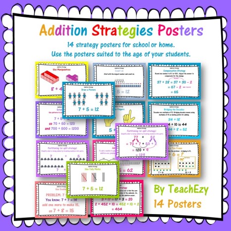 Addition Strategies Posters