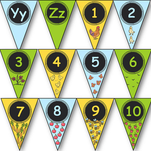 Number Bunting Farm Design