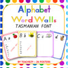 Alphabet Word Walls Tasmanian Font