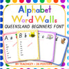 Alphabet Word Walls Queensland Font