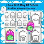 First day of school backpack tag
